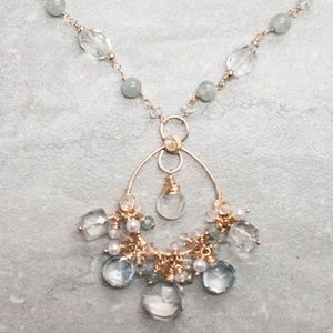 Luxury gemstone necklace